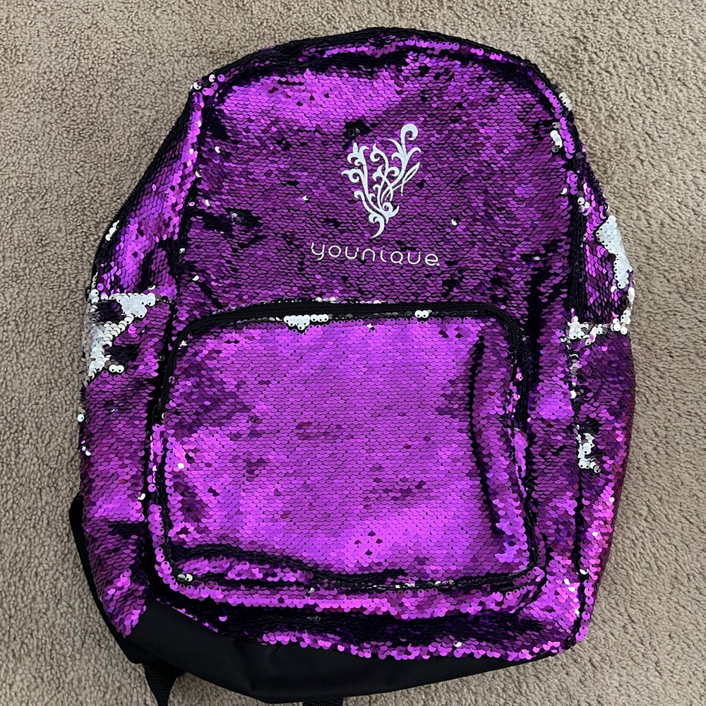 Younique Purple Sequin Backpack